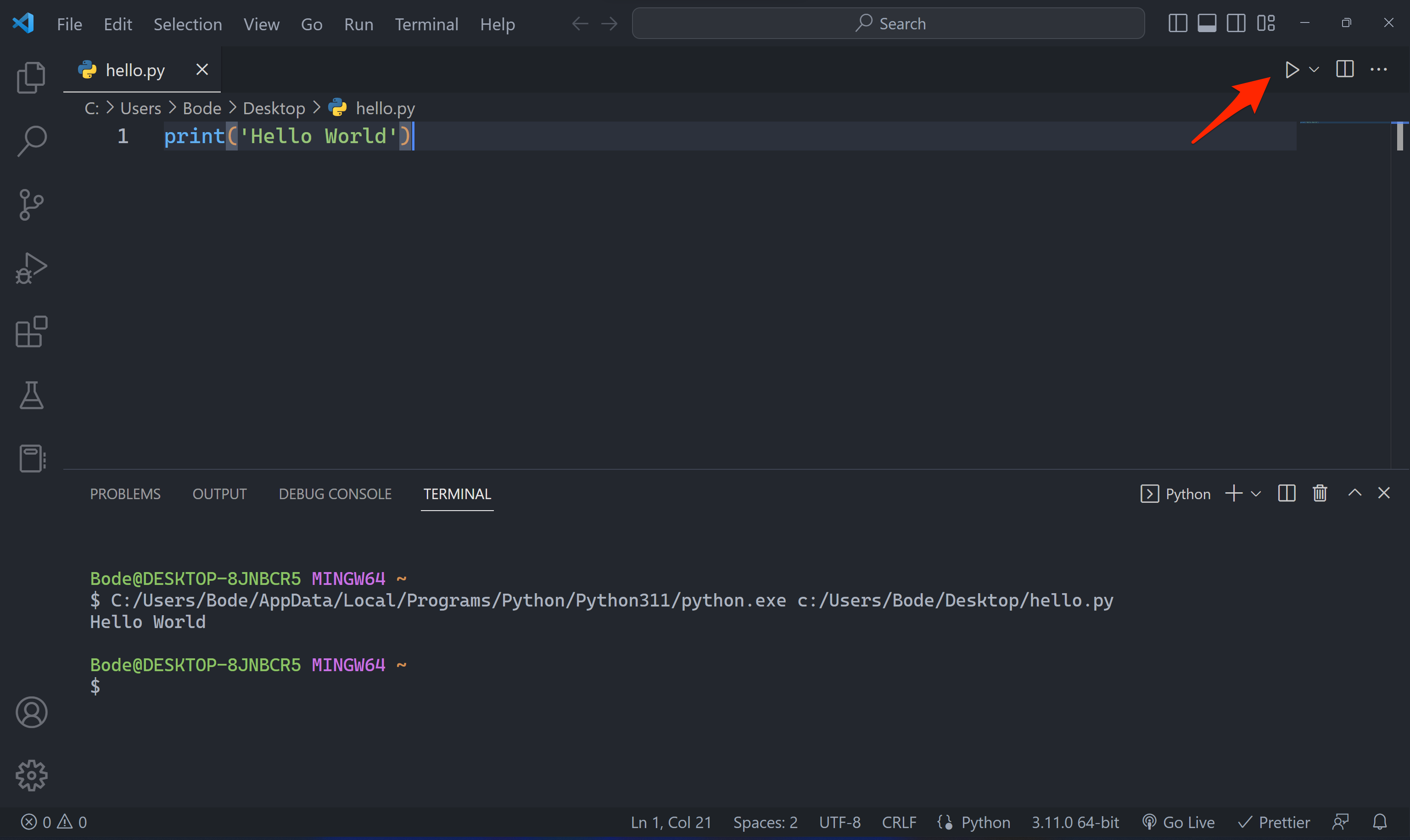 run-python-script